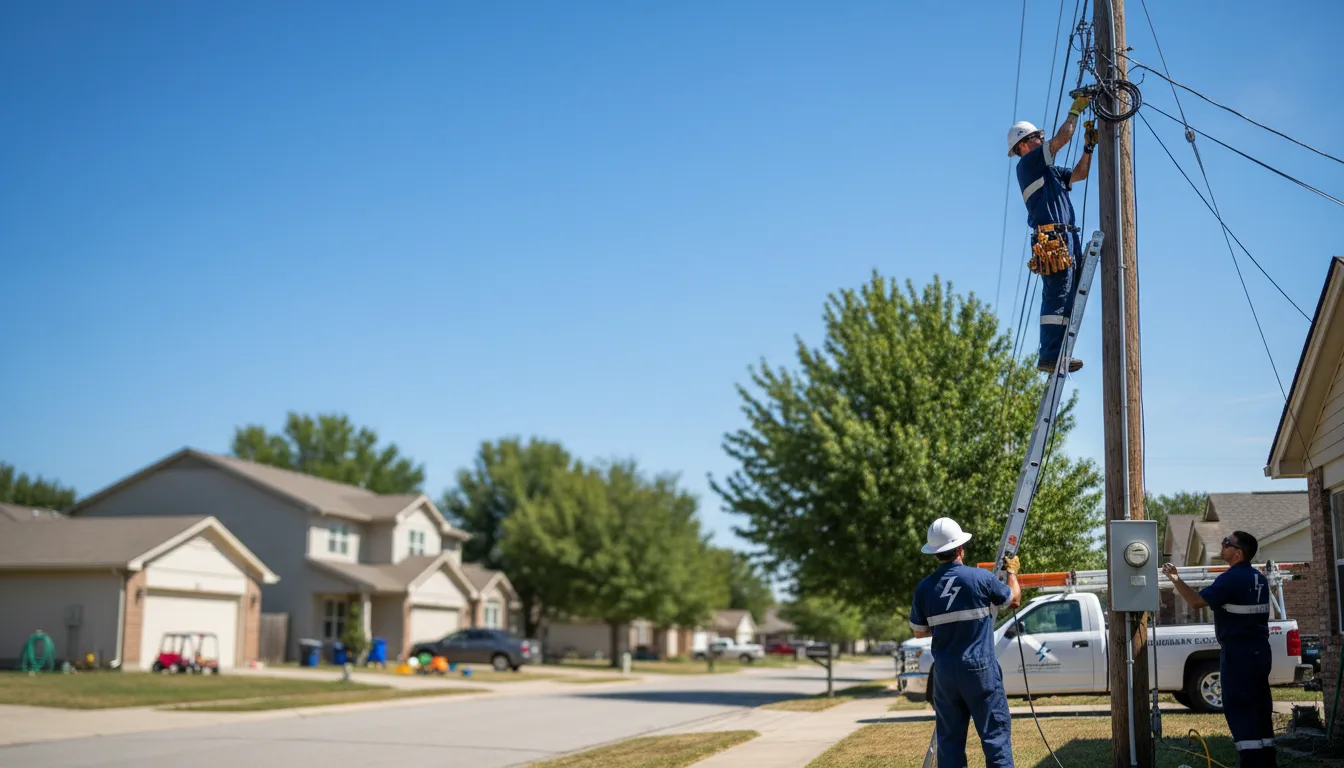 Residential electrician providing installation services in Grantville, KS